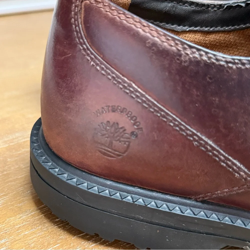 Timberland 72521 Work Shoe Men’s Waterproof‎ Brown Leather Sz 11M